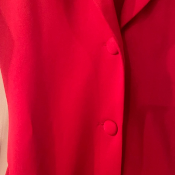 Red Long Sleeve Tailored Custom dress NWOT XS Petite RUNS VERY SMALL - Picture 6 of 15